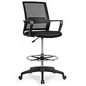 Costway Drafting Chair Tall Office Chair with Adjustable Height