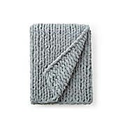 Byourbed Cozy Potato Chenille Chunky Knit Throw Blanket - Graphite Gray