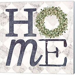 Great Art Now Home with Eucalyptus Wreath III by Marla Rae 24-Inch x 24-Inch Canvas Wall Art
