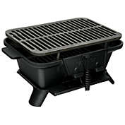 Slickblue Heavy Duty Cast Iron Tabletop BBQ Grill Stove for Camping Picnic