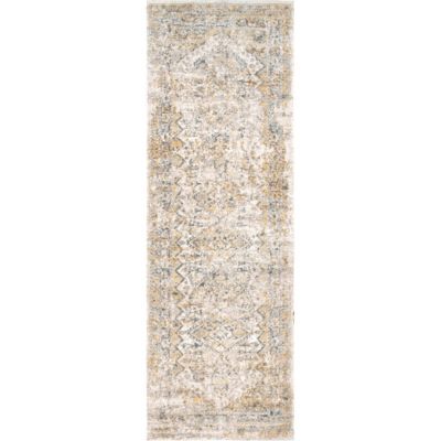 Small Vintage Rug 1.7x3.0 ft Gold Color Rug