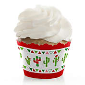 Big Dot of Happiness Merry Cactus - Christmas Cactus Party Decorations - Party Cupcake Wrappers - Set of 12