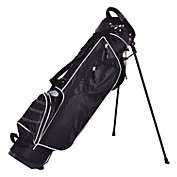 Slickblue Golf Stand Cart Bag w/ 4 Way Divider Carry Organizer Pockets-Black