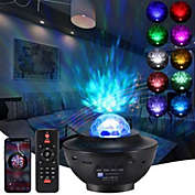 Kitcheniva Bluetooth Galaxy Projector Starry Sky Night Light Ocean Star Party Speaker Lamp