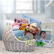 GBDS Welcome Baby Bassinet New Baby Basket-Blue - baby bath set -  baby boy gift basket