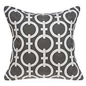 HomeRoots Transitional Pillow Cover - 20" x 0.5" x 20" - Gray and White Cotton