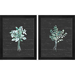 Great Art Now Farmhouse Cotton Black No Words by Beth Grove 9-Inch x 11-Inch Framed Wall Art (Set of 2)