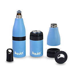 Grand Fusion 3in1 Stainless Insulated Bottle, Can and Water Cooler with Opener, PC Blue