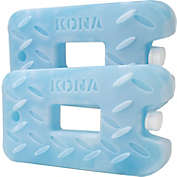 Kona Medium 2lb. Blue Ice Pack for Coolers - Extreme Long Lasting (-5C) Gel, Just Add Water Before First Use - Refreezable, Reusable (2 Pack)