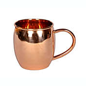Alchemade - 100% Pure Hammered Copper Mug - Barrel Shaped Copper Mug - 16 oz For Moscow Mules, Cocktails, Or Your Favorite Beverage - Keeps Drinks Colder, Longer