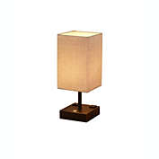 Defong 15-Inch Dimmable Touch Table Lamp with USB ports and AC Outlets