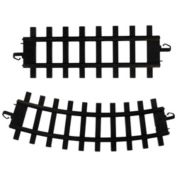 Northlight Club Pack of 12 Black Replacement Train Set Track Pieces 10&quot;