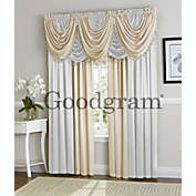 GoodGram Hyatt Complete 9 Piece Fancy Window Treatment Set - 57 in. W x 37 in. L, White/Beige