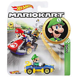 Hot Wheels GBG27 Mario Kart Luigi, MACH 8 Vehicle, Multicolour