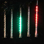 Kurt Adler Set of 5 Red and Green LED Single Sided Christmas Light Tubes 32&#39;