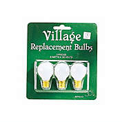 Department 56 Replacement 120V Round Light Bulb for Village Pieces Set of 3