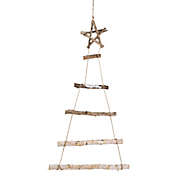 Northlight 32" Natural Twig Tree with Star Wall Hanging Christmas Decoration