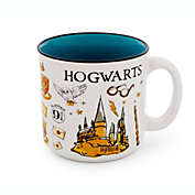 Harry Potter Hogwarts All Over Icons Destination Ceramic Camper Mug   Large Travel Coffee Mugs And Cups, Novelty Drinkware, Home & Kitchen Decor   Wizarding World Gifts And Collectibles   Holds 20 Ounces