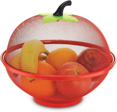 KOVOT Apple Shaped Mesh Fruit Basket   Keep Freshness In & Bugs Out