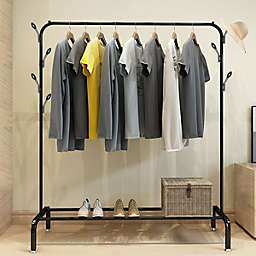 Kitcheniva Clothes Stand Rack W/ Rod Storage