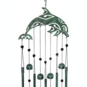 VP Home 28.5" H Tribal Dolphin Wind Chimes for Outside Unique Tribal Dolphin Windchimes Outdoor Decorations Garden Decor Dolphin Gift for Women, Mom, Grandma, Unisex