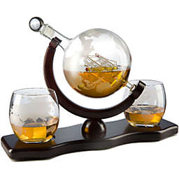 World Decanter with 2 Glasses Globe 2-2