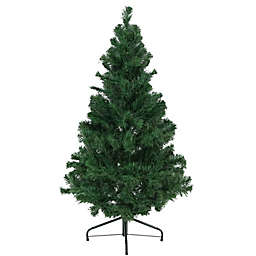 Sunnydaze Faux Canadian Pine Christmas Tree with Hinged Branches- 4-Foot