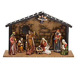 Porcelain Christmas Nativity Scene Set 10 Piece Set 3.5 to 5 Inch J1257 New