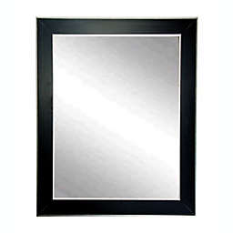 BrandtWorks Silver Accent Black Wall Mirror 32