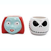 Disney The Nightmare Before Christmas Jack & Sally Sculpted Mini Mugs, Set of 2   Coffee Mugs And Cups, Home & Kitchen Decor   Halloween Gifts And Collectibles   Each Holds 3 Ounces