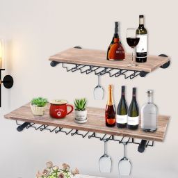 Infinity Merch 61x25cm Wall Mount Bar Wine
