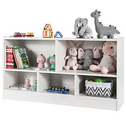 Honeyjoy Kids 2-Shelf Bookcase 5-Cube Toy Storage Cabinet