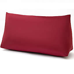 Cheer Collection and Plush Wedge Pillow for Reading in Bed or Sleep Elevation - Maroon