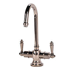 AquaNuTech AquaNuTech Traditional C-Spout Hot and Cold Water Filtration Faucet, Polished Nickel