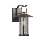 CHLOE Lighting ELIJAH Industrial-style 1 Light Rubbed Bronze Outdoor Wall Sconce 14" Tall