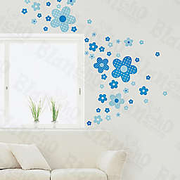 Blancho Bedding Polka Dot Flowers - Medium Wall Decals Stickers Appliques Home Decor