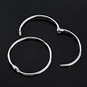 Round Stainless Steel Shower Curtain Hooks Set 2 Inches