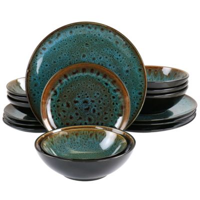 Step 2 Replacement Kitchen Dark Teal Blue DINNERWARE 14 Pcs 