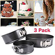 Kitcheniva Springform Pan Set, 3pcs Non-stick Cheesecake Pan, Leakproof Round Cake Pan Set