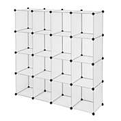 Inq Boutique Cube Storage 16-Cube Book Shelf Storage Shelves Closet Organizer Shelf Cubes Organizer Bookcase YF