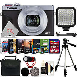 PowerShot G7 X Mark III Silver 20.1MP 4K Video Best Vlogger Vlogging Point and Shoot Camera Bundle