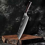 Kitcheniva 8&#39;&#39; Kiritsuke Knife Damascus Pattern Stainless Steel Kitchen Chef&#39;s