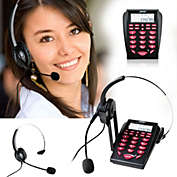 Agptek Call Center Dialpad Corded Monaural Headset Telephone Noise Cancellation