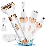 Stock Preferred 4-in-1 Women Rechargeable Electric Hair Shaver Set in Gold