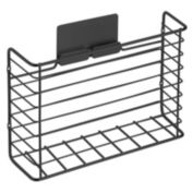 mDesign Metal Wall Mount Kitchen Storage Organizer Basket Bin