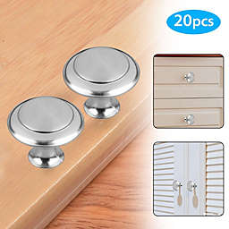 Kitcheniva 20Pcs Stainless Steel Bathroom Kitchen Cabinet Knobs