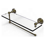 Allied Brass Waverly Place Collection Paper Towel Holder with 16 Inch Glass Shelf