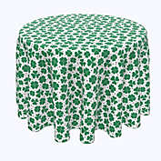Fabric Textile Products, Inc. Round Tablecloth, 100% Polyester, 70" Round, St. Patrick&#39;s Day Shamrock Decoration