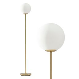 Luna LED Floor Lamp- Brass