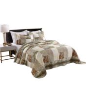 MarCielo 3 Piece Quilted Bedspread Quilt Set Lightweight Bedspread